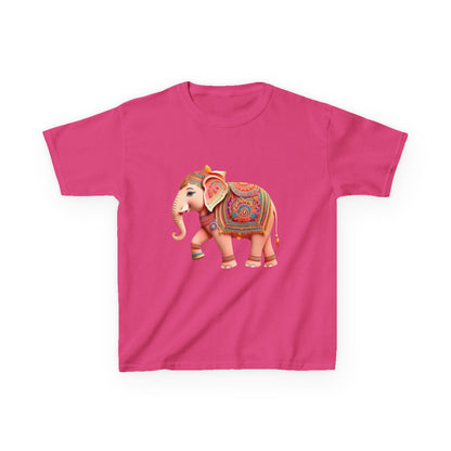 Colorful Elephant Kids T-Shirt | HugMi Collection | Boho Spirit Animal Tee for Kids