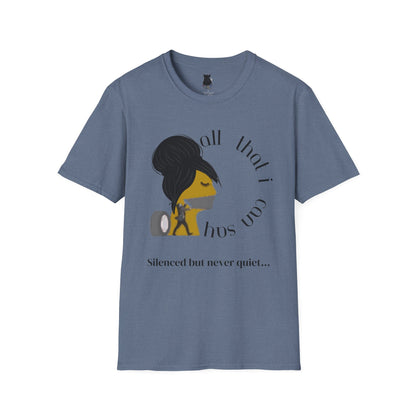 Silenced But Never Quiet T-Shirt | Petty Mi Collection | Speak Your Truth Empowerment Tee for Adults