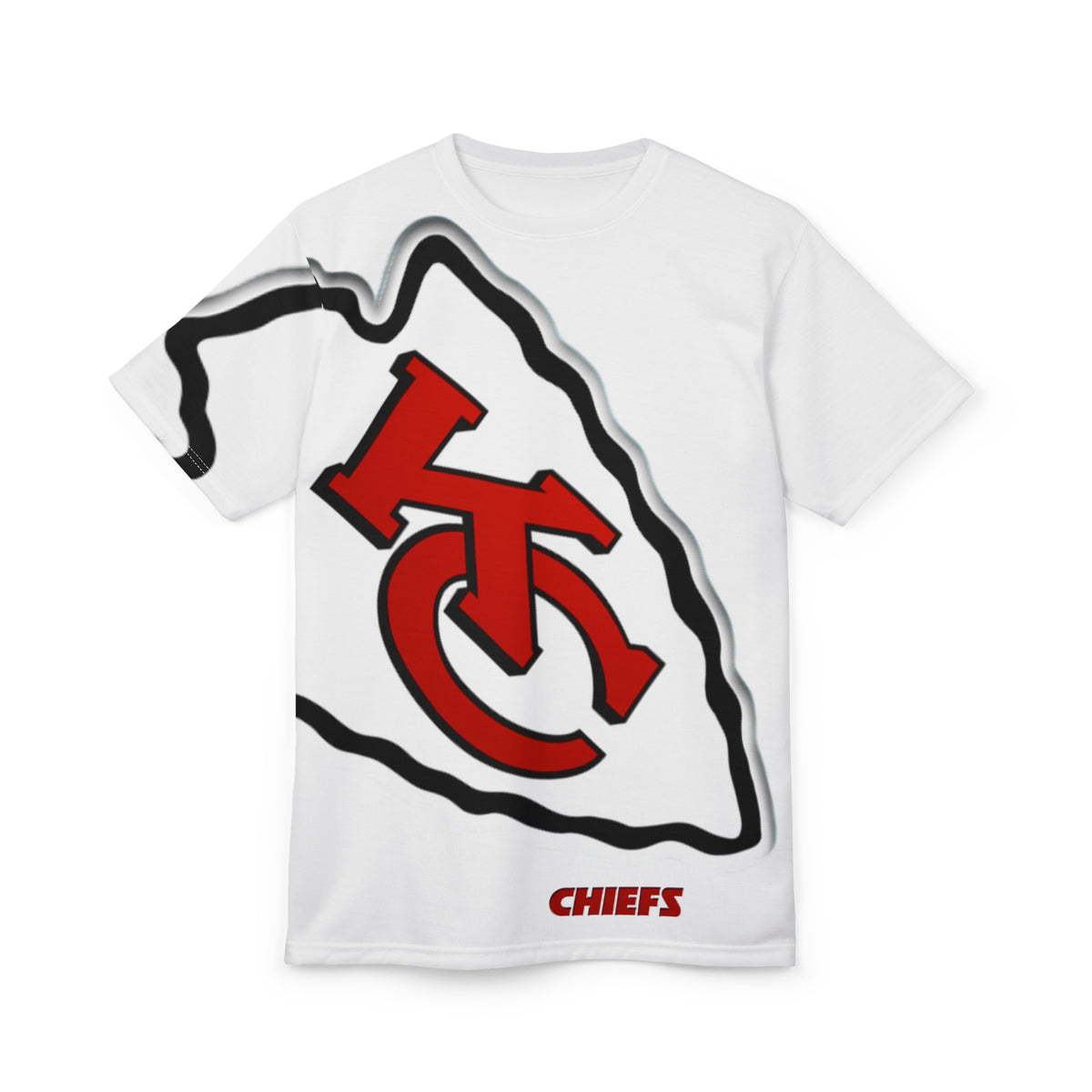 Kansas City Chiefs Bold Logo Tee Game Day Ready available in White or Black