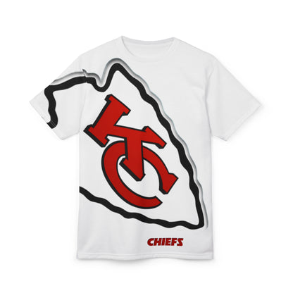 Kansas City Chiefs Bold Logo Tee Game Day Ready available in White or Black