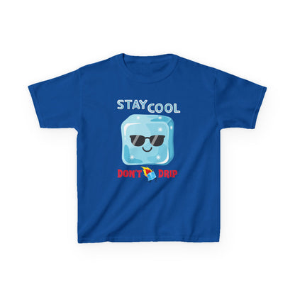 Stay Cool, Don’t Drip Kids T-Shirt | HugMi Collection | Fun Summer Graphic Tee for Kids