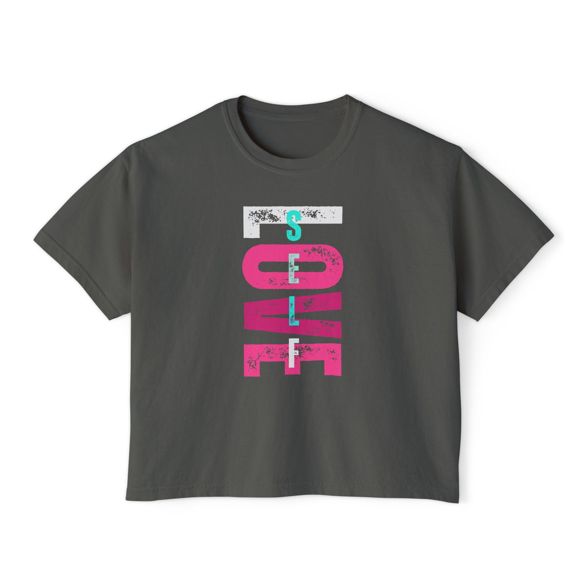 Self Love Women’s Boxy Tee – Soulful Streetwear Graphic T-Shirt | M-Bodi Dezigns