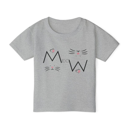 Meow Kids Cat T-Shirt | HugMi Collection | Cute Kitty Graphic Tee for Girls & Toddlers