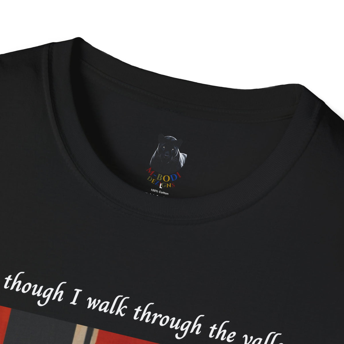 Ebony's Bones “Walk Through the Valley” T-Shirt | M Bodi Dezigns | Faith & Strength Graphic Tee for Adults
