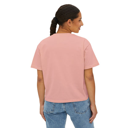 NYC Skyline Boxy Tee — "New York Days / Harlem Nights" Graphic Shirt