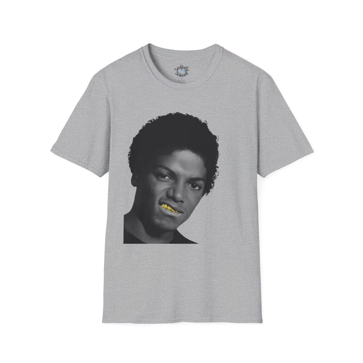 Who's Bad? Music Icon Gold-Grill Tee featuring MJ