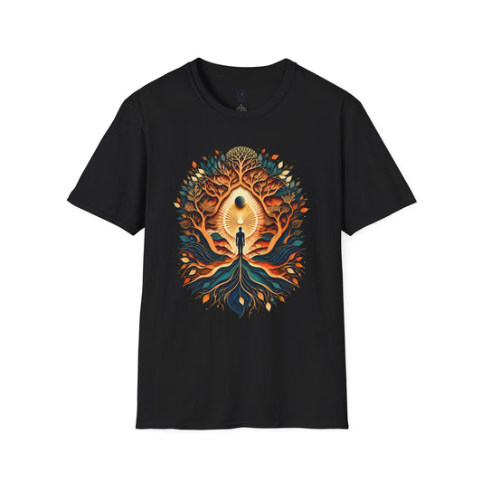 “Rooted and Rising” Soulful Graphic Tee – Spiritual Growth Design