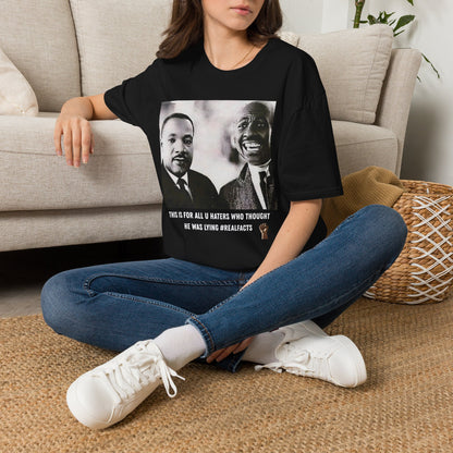 Inspirational Civil Rights Portrait T-Shirt — 'He Was Trying' Quote