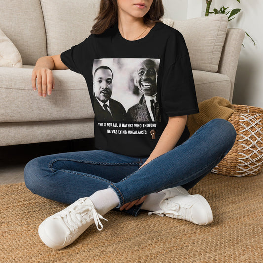 Inspirational Civil Rights Portrait T-Shirt — 'He Was Trying' Quote