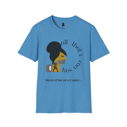 Silenced But Never Quiet T-Shirt | Petty Mi Collection | Speak Your Truth Empowerment Tee for Adults