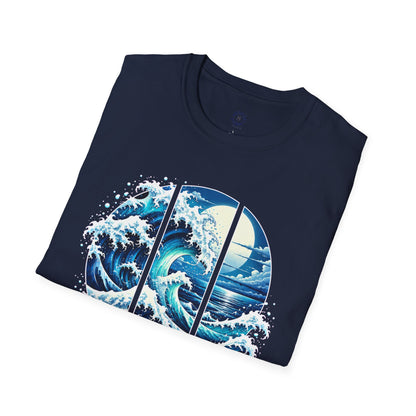 “Ride the Waves, Embrace the Tides” Ocean-Inspired Graphic Tee