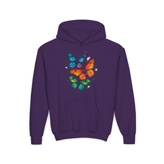 Every Wing Was Once a Dream” Butterfly Hoodie- Available in Pink, Purple, Royal (S-XL)