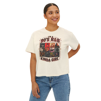 I’m a 90’s R&B Kinda Girl T-Shirt – Retro Music Graphic Tee for Women